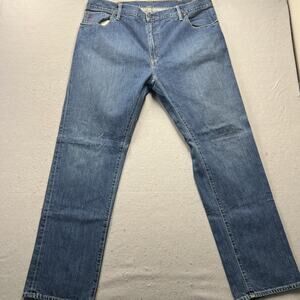 Polo Ralph Lauren Men's Jeans 42x34 Medium Wash Blue Straight Leg